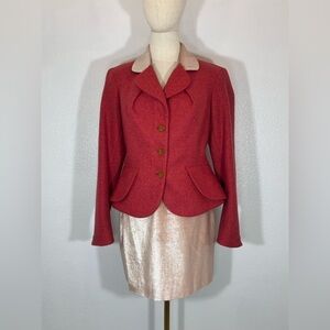 Vivienne Westwood Vintage 1990s Tweed and Velvet Skirt Suit